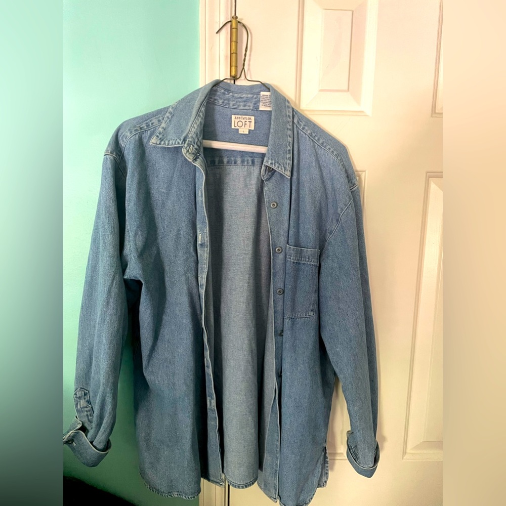 Ann Taylor blue Jean jacket
